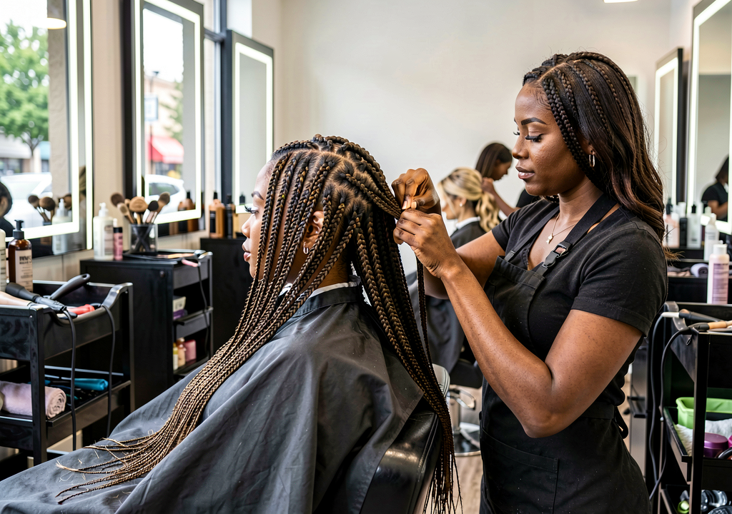 Braids styling